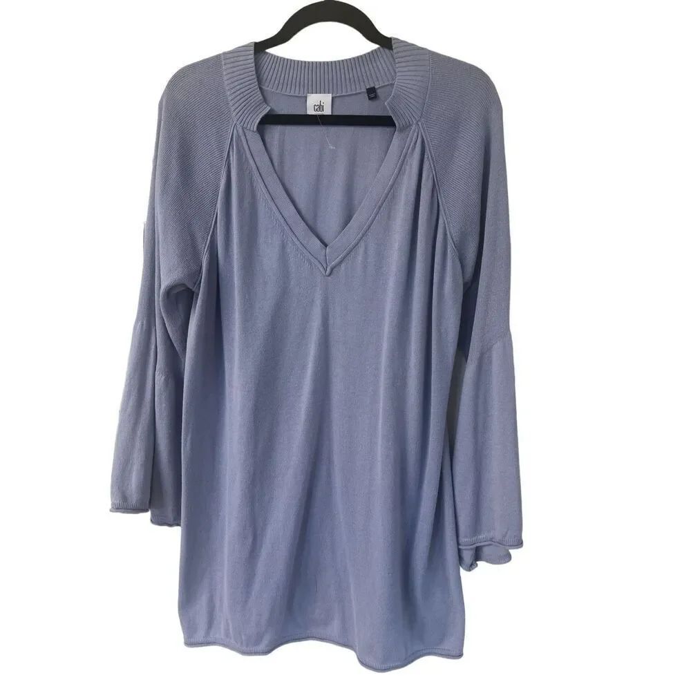 CAbi Cassidy tunic sweater lilac color sz M